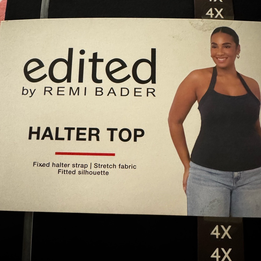 Edited by Remi Bader Black Halter Top - Picture 6 of 8